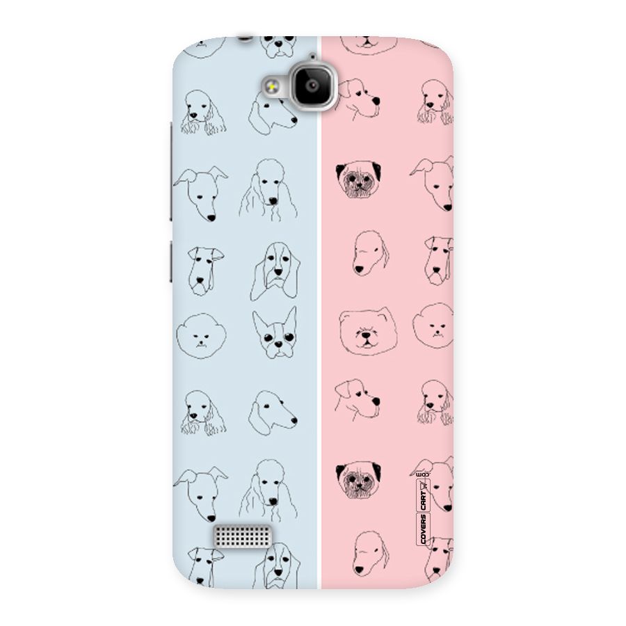 Dog Cat And Cow Back Case for Honor Holly