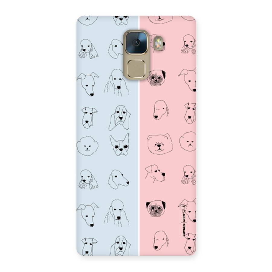Dog Cat And Cow Back Case for Huawei Honor 7