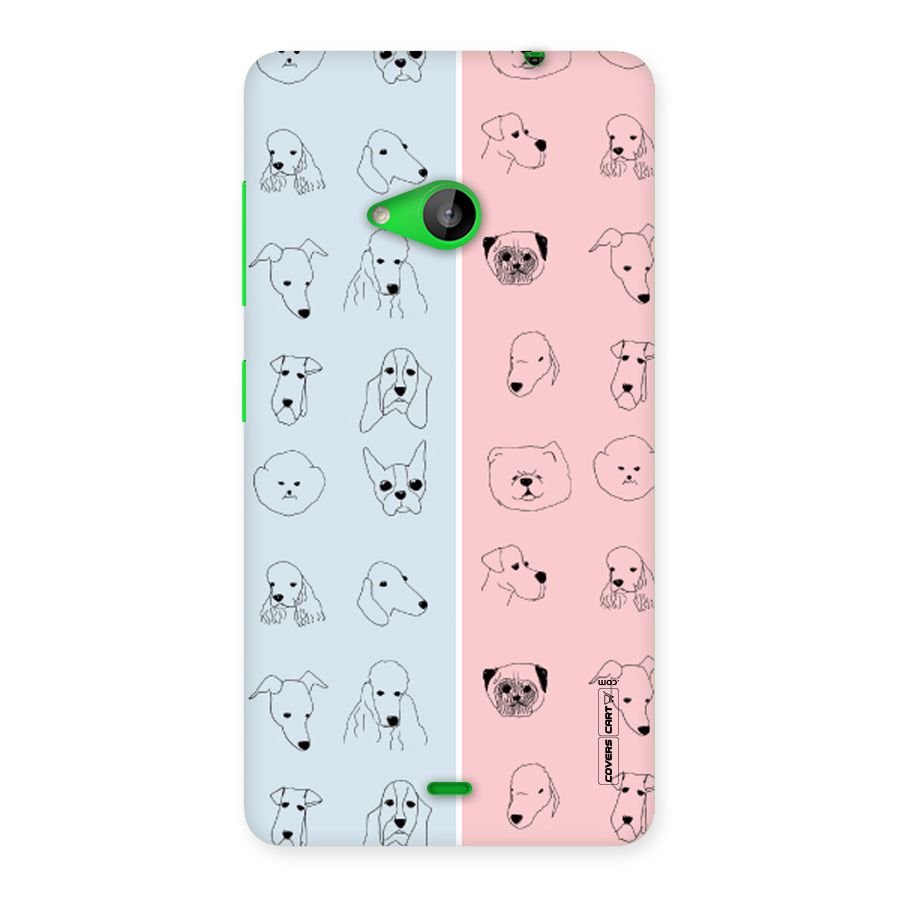 Dog Cat And Cow Back Case for Lumia 535