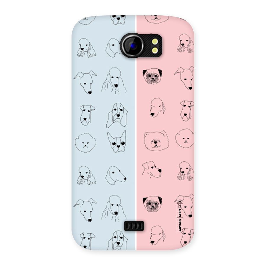 Dog Cat And Cow Back Case for Micromax Canvas 2 A110