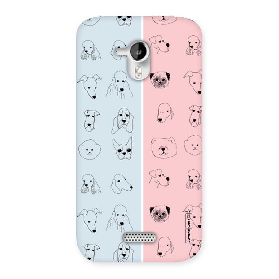 Dog Cat And Cow Back Case for Micromax Canvas HD A116