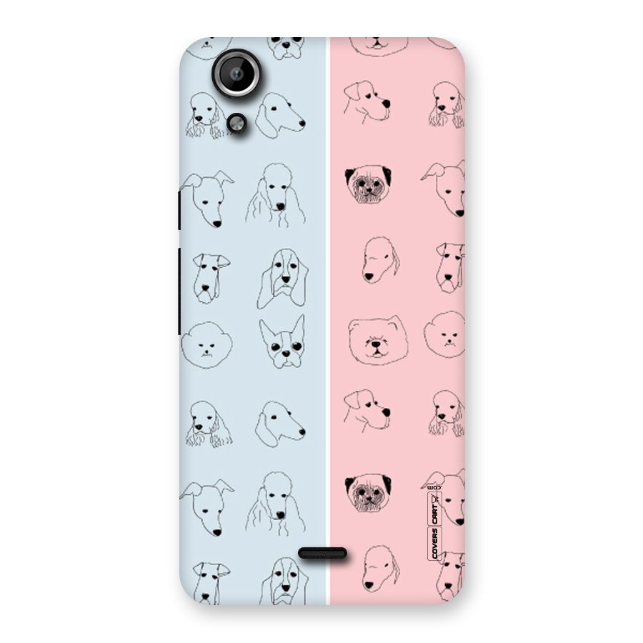 Dog Cat And Cow Back Case for Micromax Canvas Selfie Lens Q345