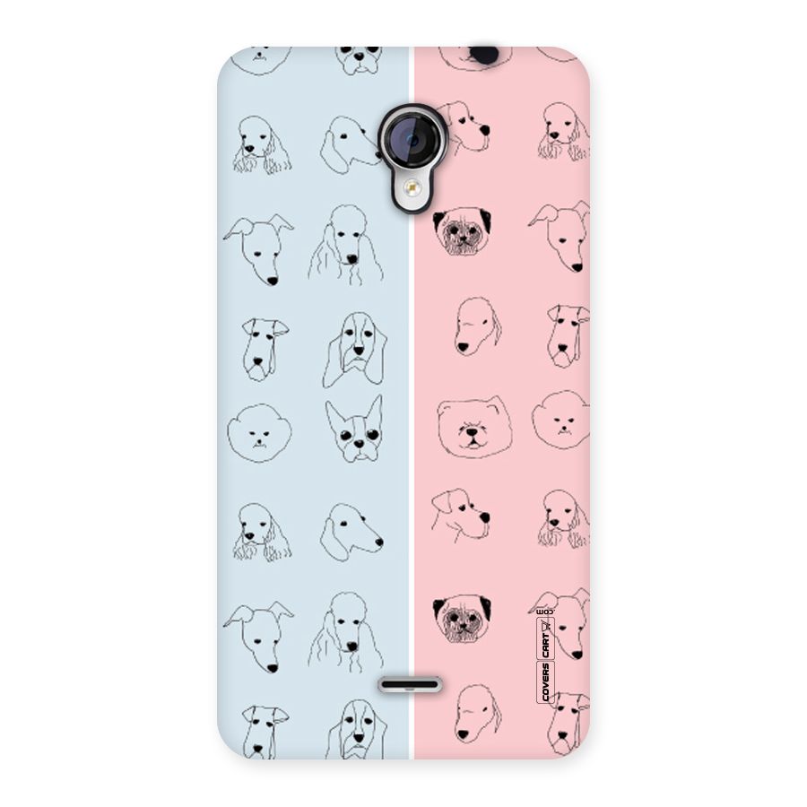 Dog Cat And Cow Back Case for Micromax Unite 2 A106