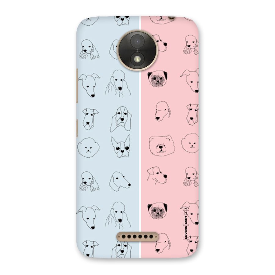 Dog Cat And Cow Back Case for Moto C Plus