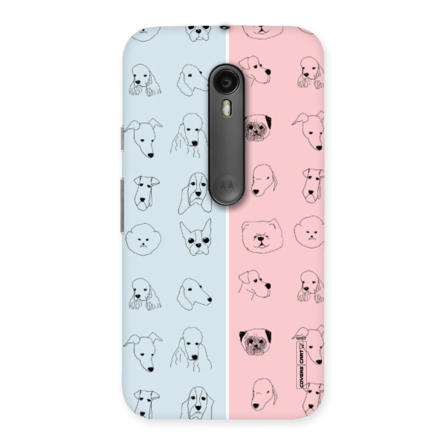 Dog Cat And Cow Back Case for Moto G3