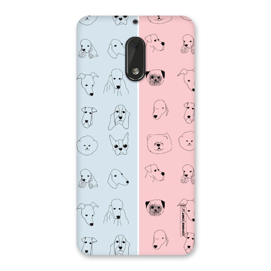 Dog Cat And Cow Back Case for Nokia 6