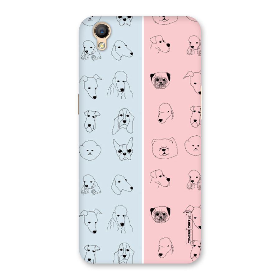 Dog Cat And Cow Back Case for Oppo A37