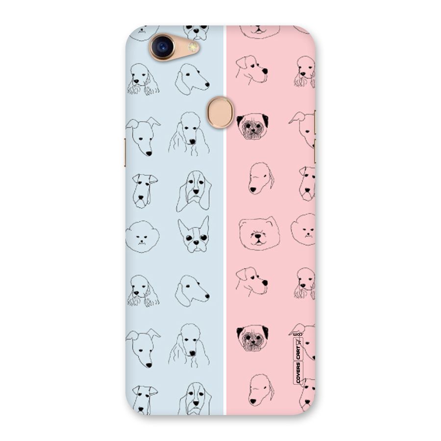 Dog Cat And Cow Back Case for Oppo F5