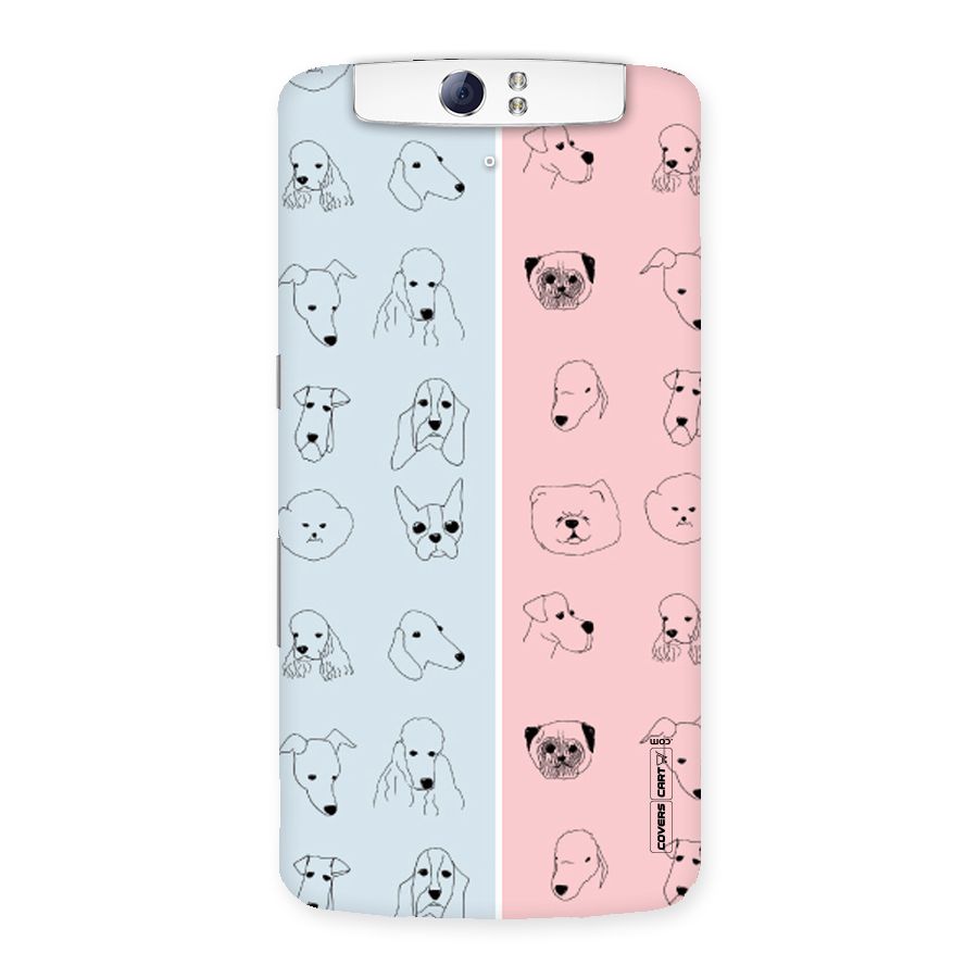 Dog Cat And Cow Back Case for Oppo N1