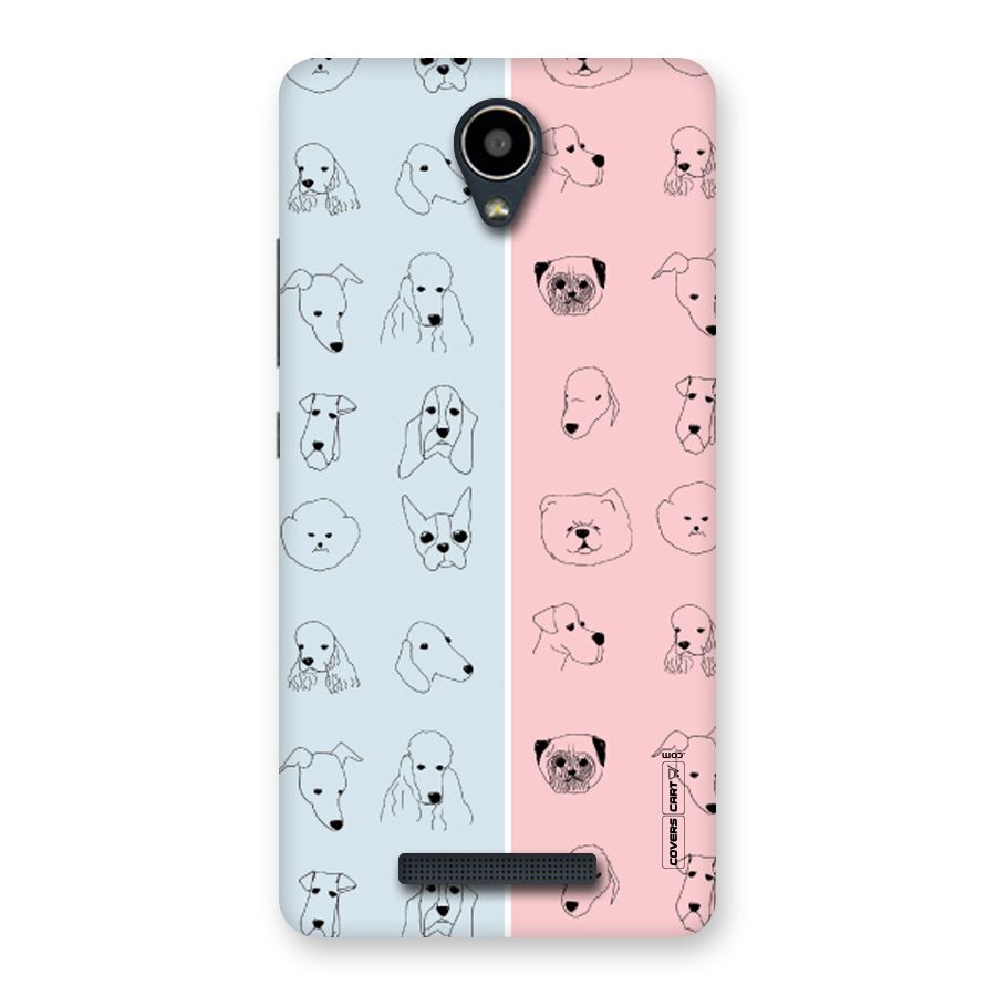 Dog Cat And Cow Back Case for Redmi Note 2