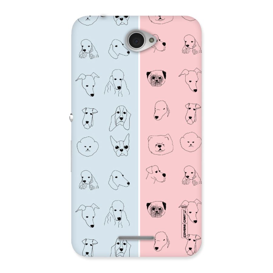 Dog Cat And Cow Back Case for Sony Xperia E4