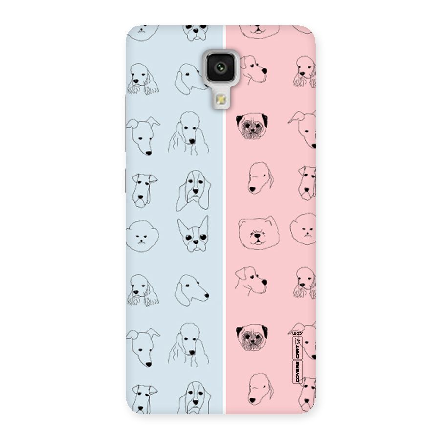 Dog Cat And Cow Back Case for Xiaomi Mi 4