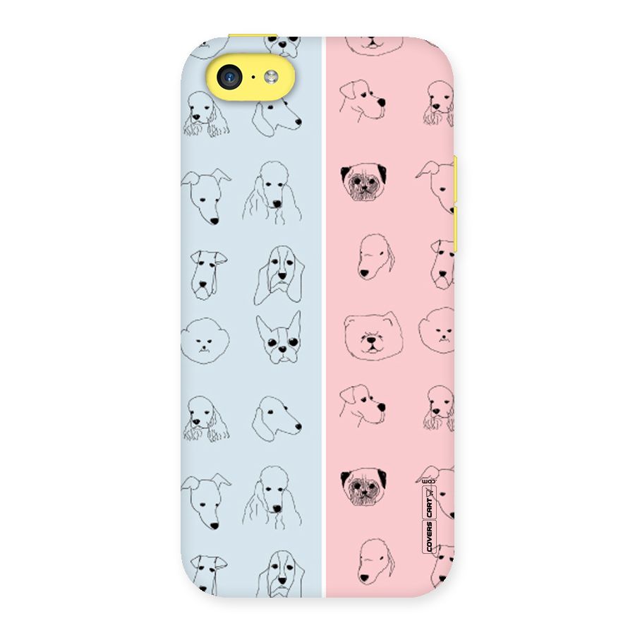Dog Cat And Cow Back Case for iPhone 5C