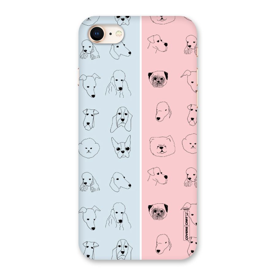 Dog Cat And Cow Back Case for iPhone 8