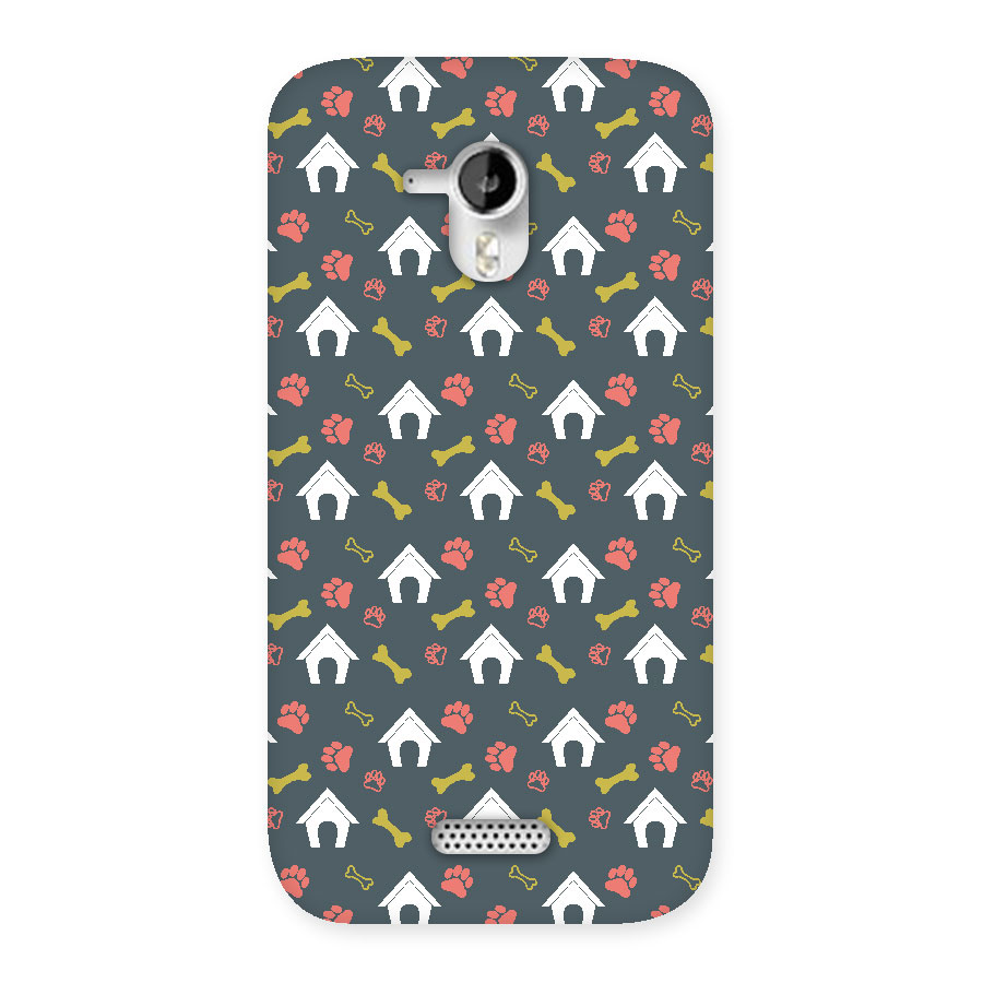 Dog Pattern Back Case for Micromax Canvas HD A116