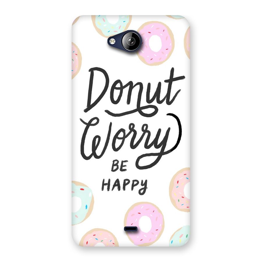 Donut Worry Be Happy Back Case for Canvas Play Q355