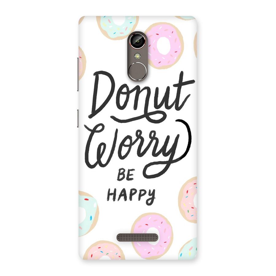 Donut Worry Be Happy Back Case for Gionee S6s