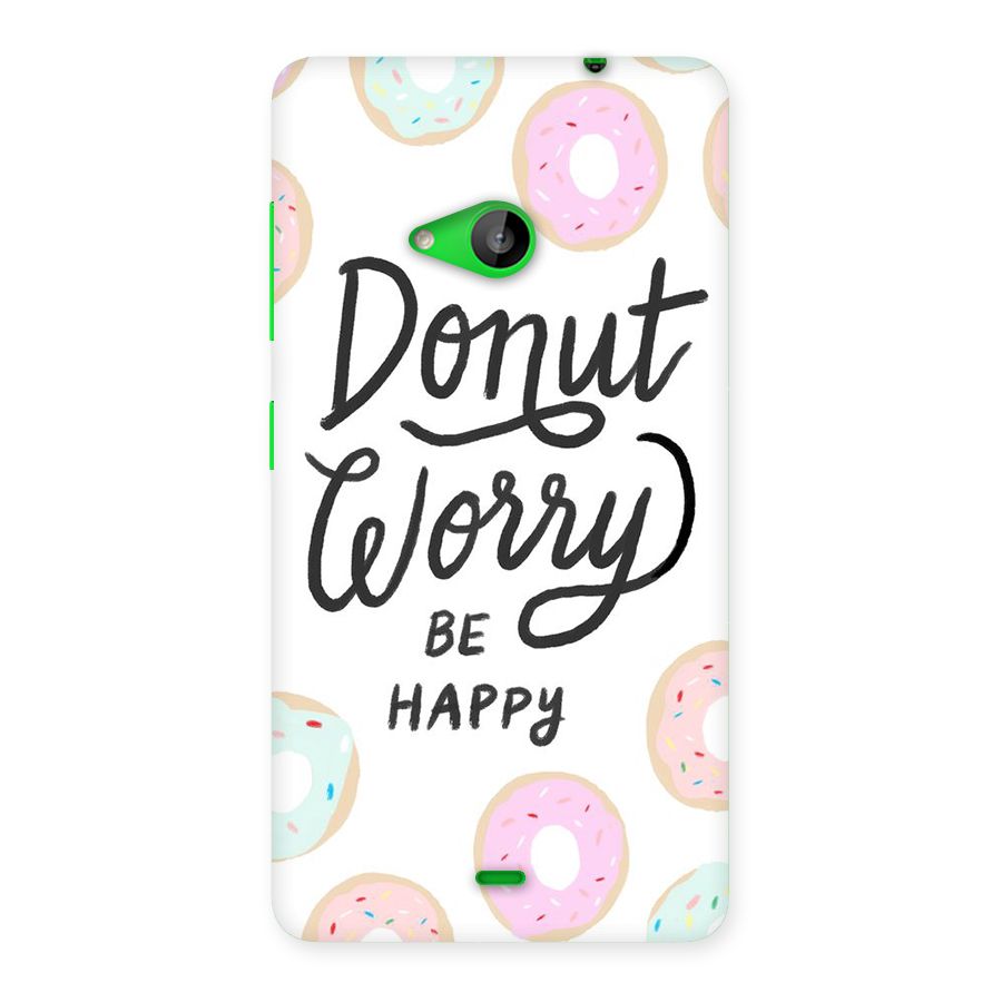 Donut Worry Be Happy Back Case for Lumia 535