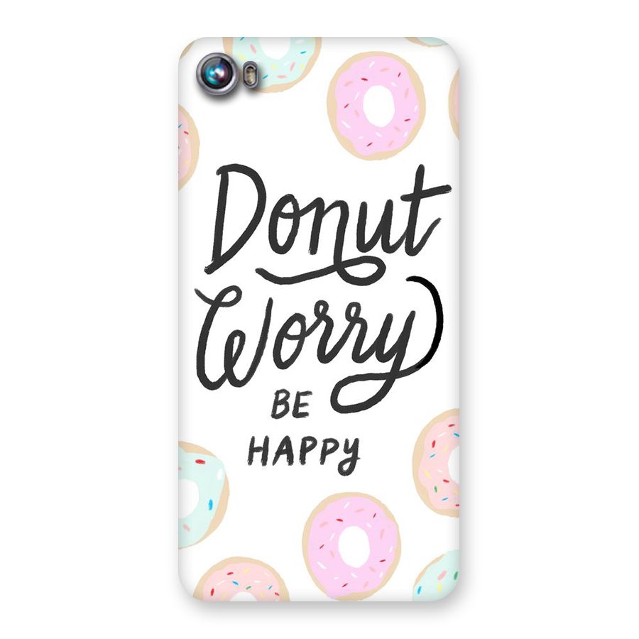Donut Worry Be Happy Back Case for Micromax Canvas Fire 4 A107