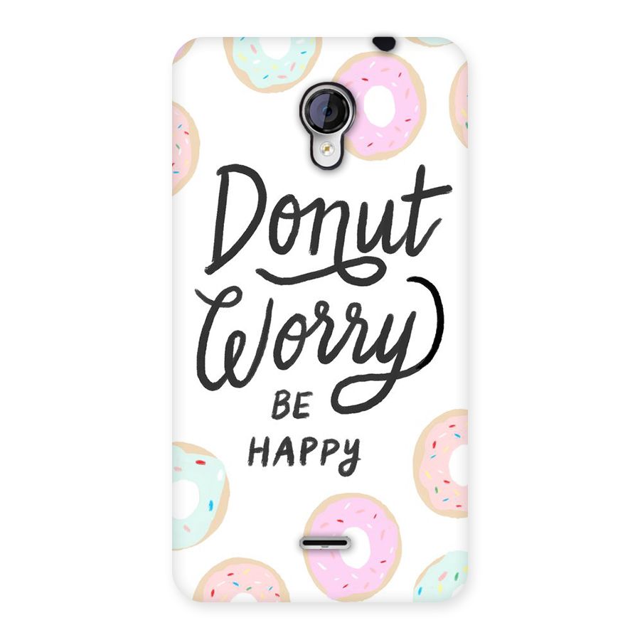 Donut Worry Be Happy Back Case for Micromax Unite 2 A106