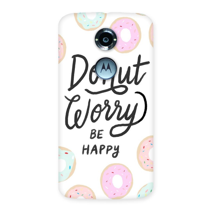 Donut Worry Be Happy Back Case for Moto X 2nd Gen