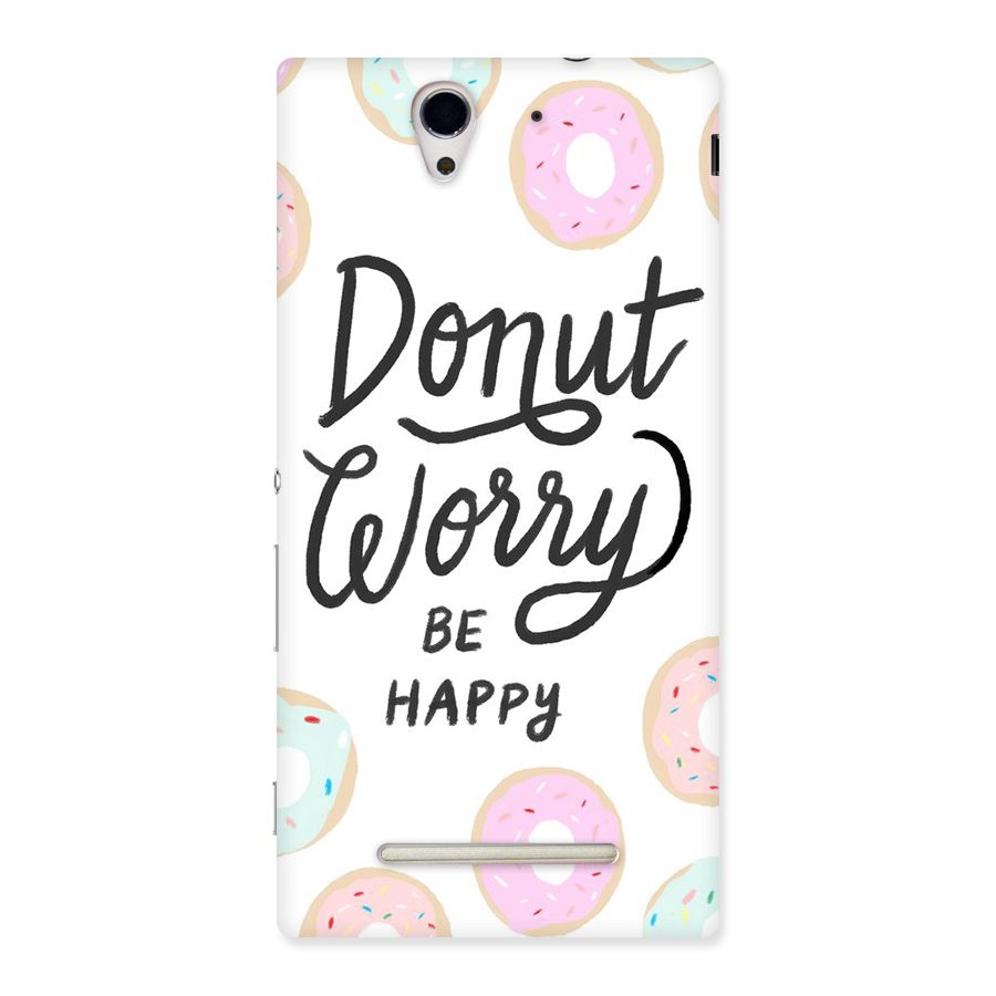 Donut Worry Be Happy Back Case for Sony Xperia C3