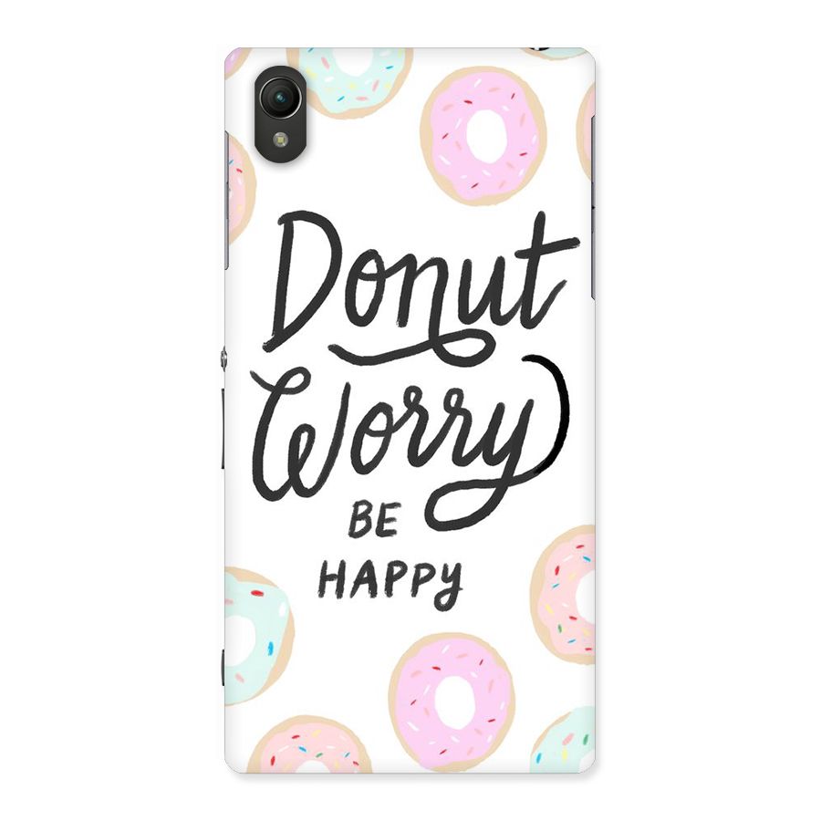 Donut Worry Be Happy Back Case for Sony Xperia Z1