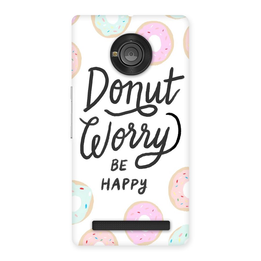 Donut Worry Be Happy Back Case for Yu Yunique