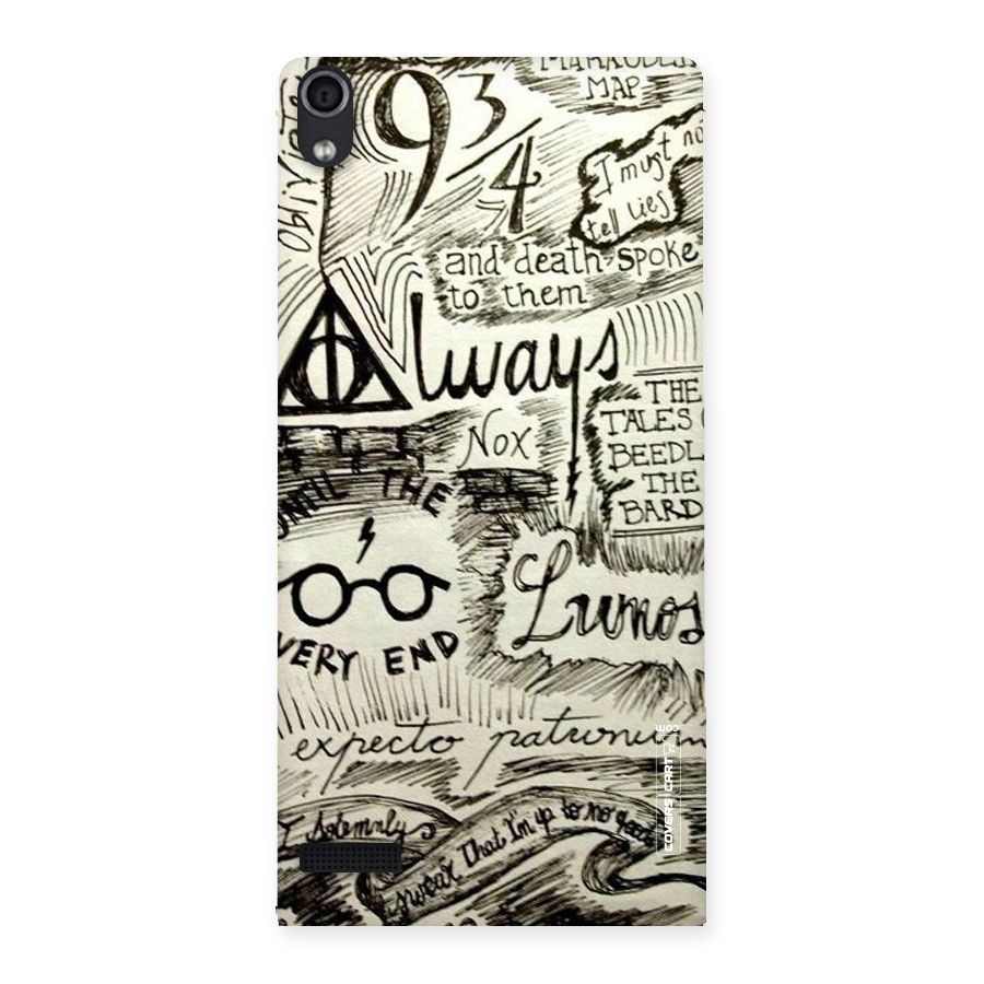 Doodle Art Back Case for Ascend P6