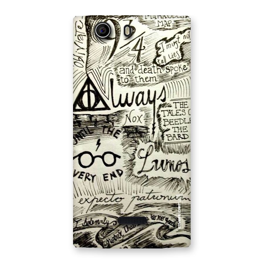 Doodle Art Back Case for Canvas Nitro 2 E311