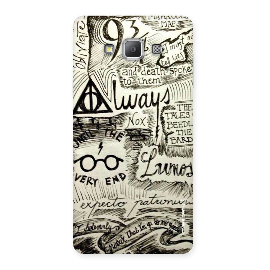 Doodle Art Back Case for Galaxy A7