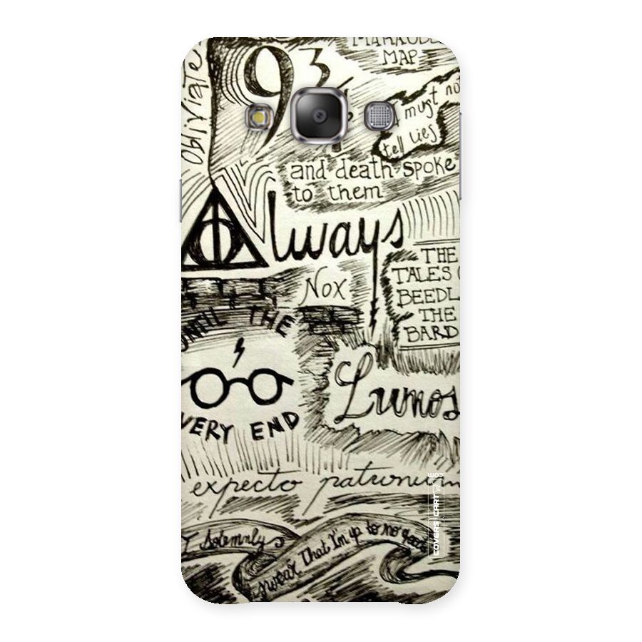 Doodle Art Back Case for Galaxy E7