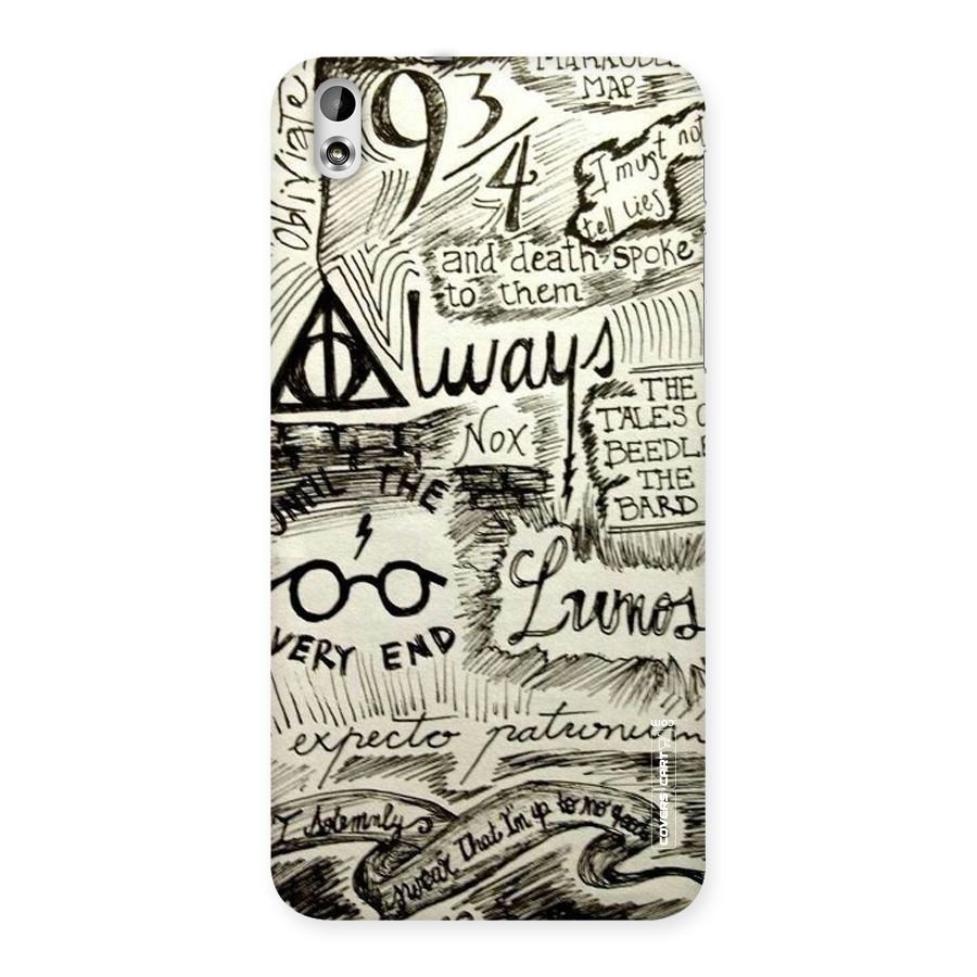 Doodle Art Back Case for HTC Desire 816g