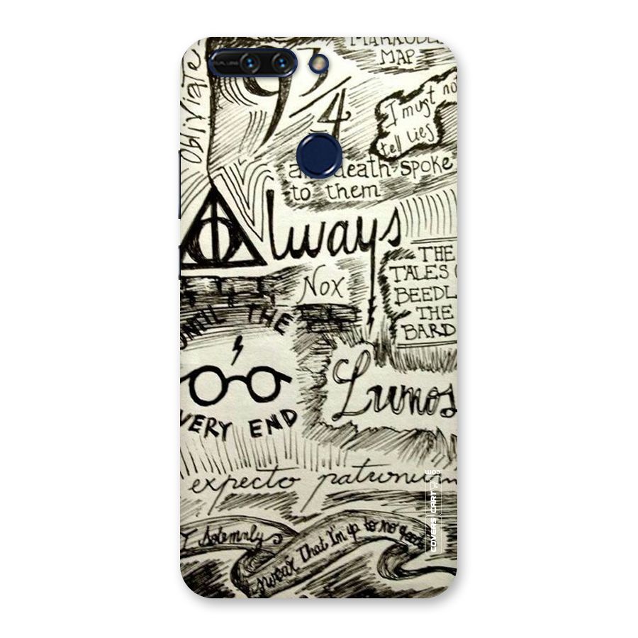 Doodle Art Back Case for Honor 8 Pro