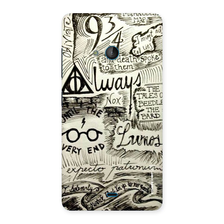 Doodle Art Back Case for Lumia 540