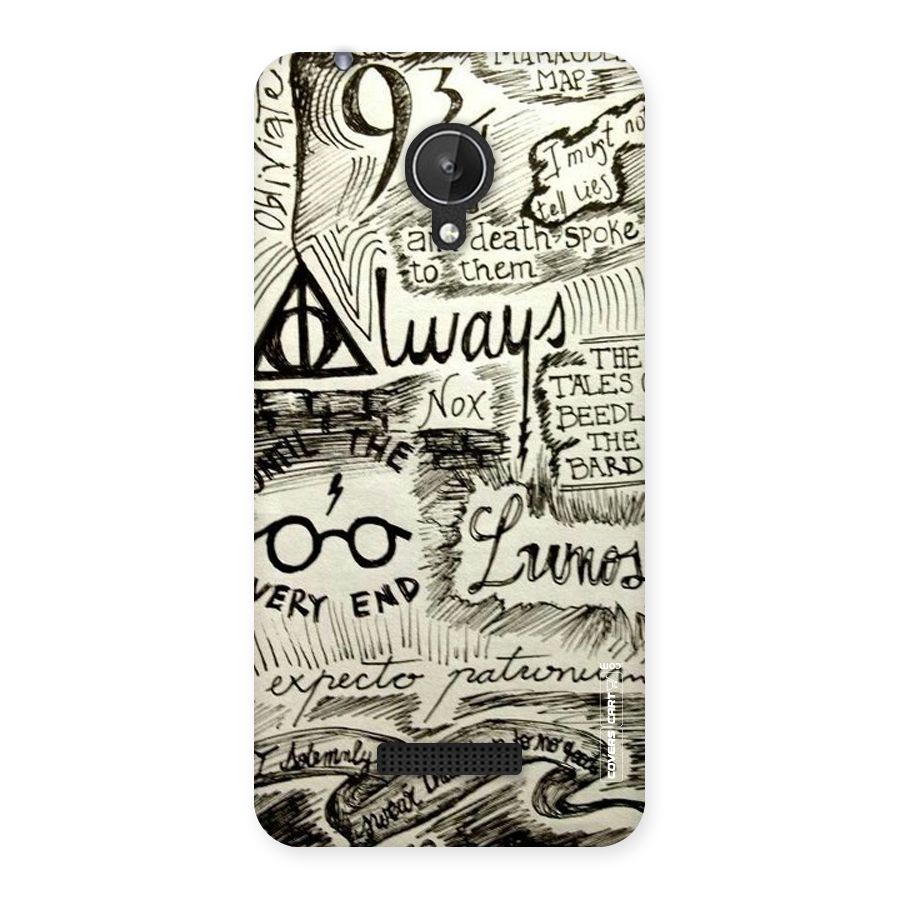 Doodle Art Back Case for Micromax Canvas Spark Q380