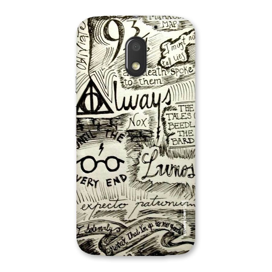 Doodle Art Back Case for Moto E3 Power
