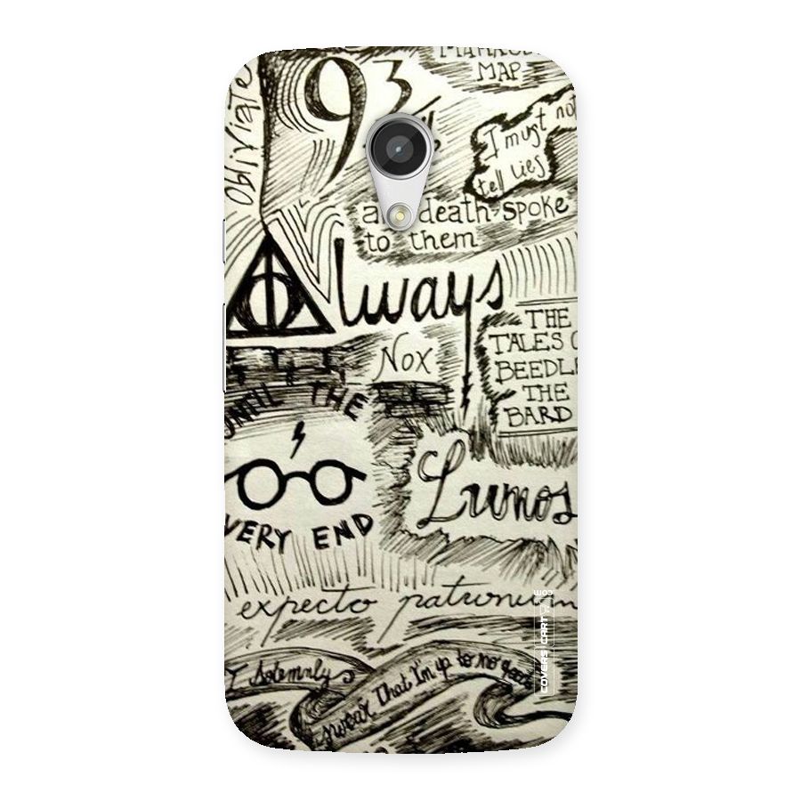 Doodle Art Back Case for Moto G 2nd Gen