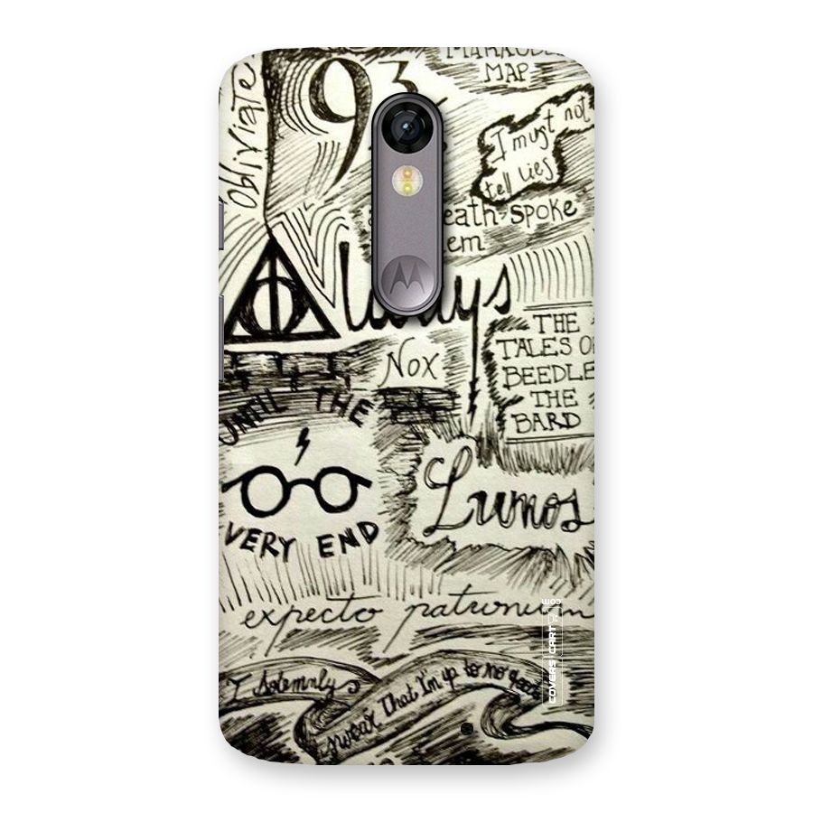 Doodle Art Back Case for Moto X Force