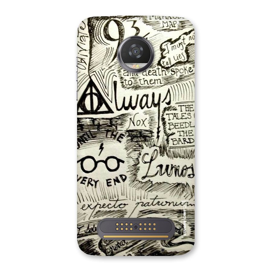 Doodle Art Back Case for Moto Z2 Play