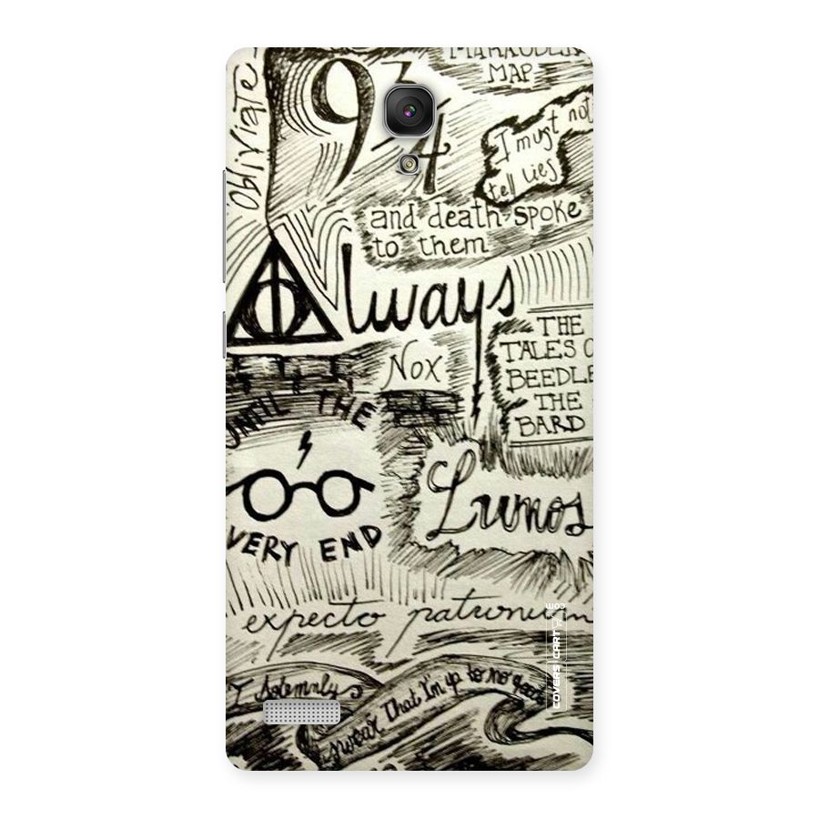 Doodle Art Back Case for Redmi Note