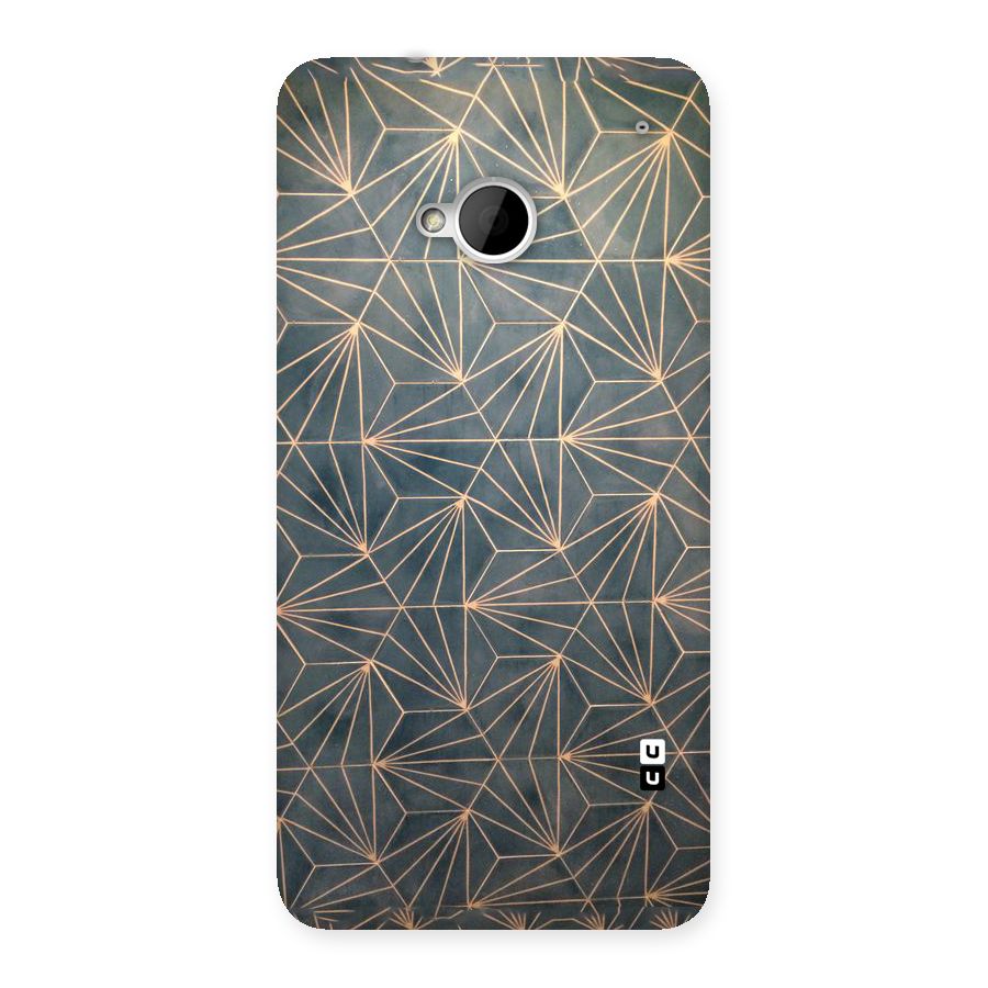 Dotted Lines Pattern Back Case for HTC One M7