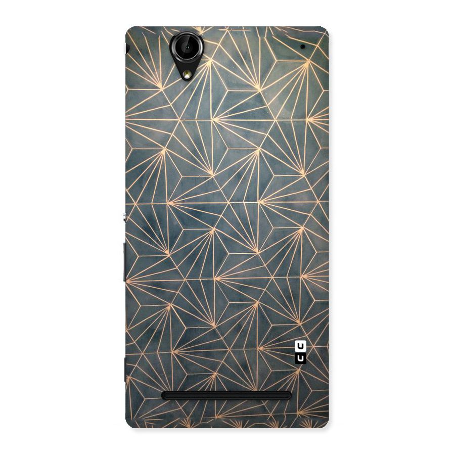 Dotted Lines Pattern Back Case for Sony Xperia T2
