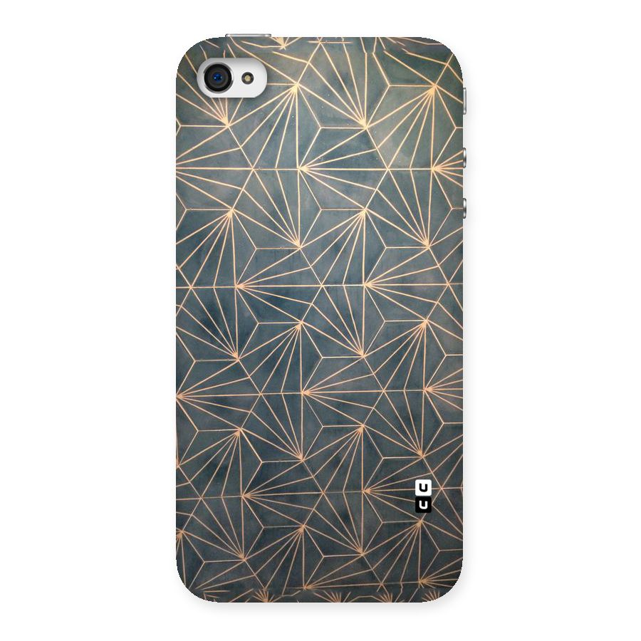 Dotted Lines Pattern Back Case for iPhone 4 4s