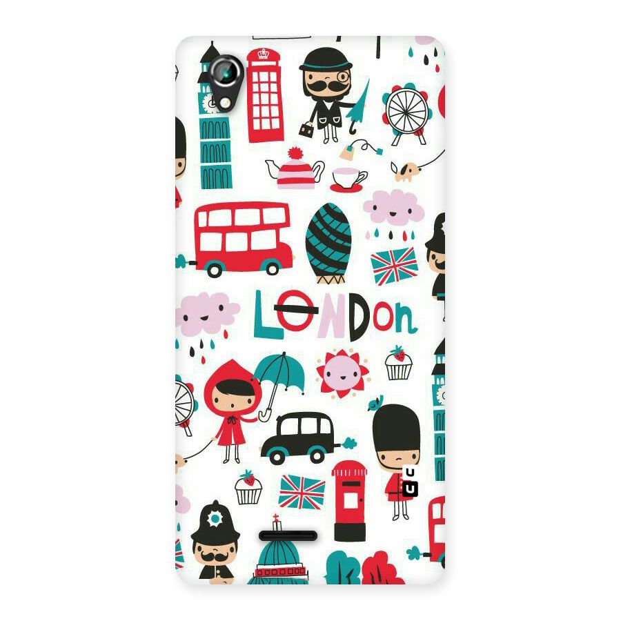 Double Decker Back Case for Lava Iris 800