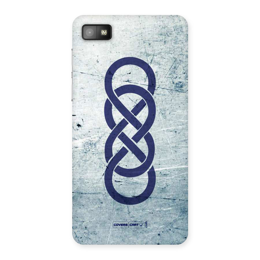 Double Infinity Rough Back Case for Blackberry Z10