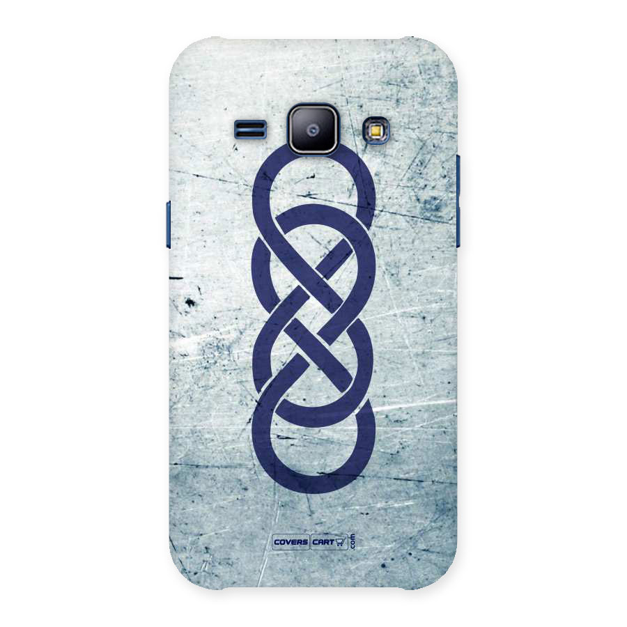 Double Infinity Rough Back Case for Galaxy J1