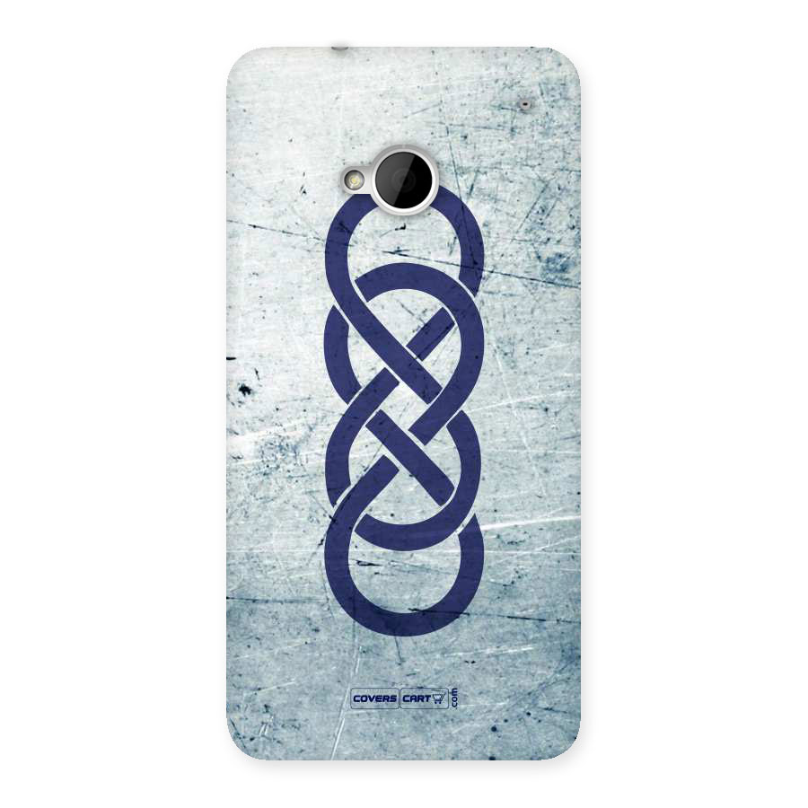 Double Infinity Rough Back Case for HTC One M7