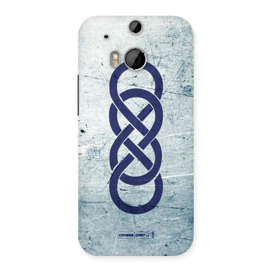 Double Infinity Rough Back Case for HTC One M8