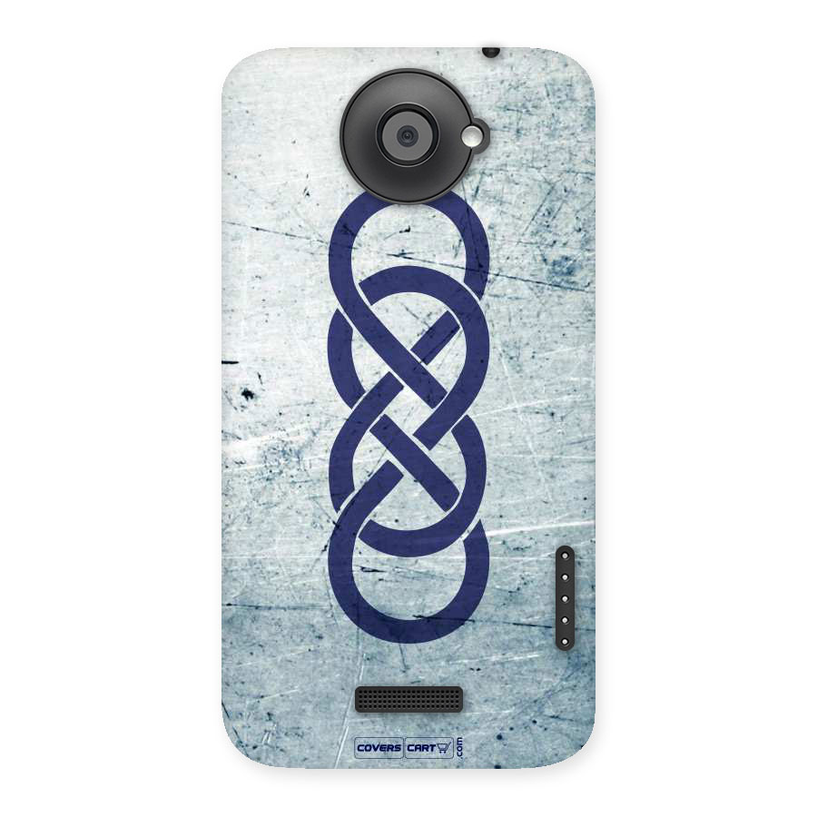 Double Infinity Rough Back Case for HTC One X